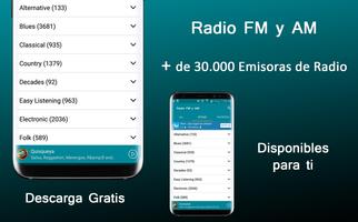 Radio fm and am Free Live - Emitters am and fm اسکرین شاٹ 1