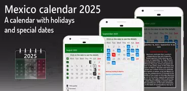 mexican calendar 2025