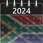 calendar south africa 2024 icône