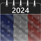 calendrier 2024 français biểu tượng