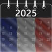 france calendar 2025 icon