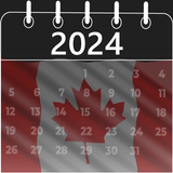 calendrier canada 2024 icône