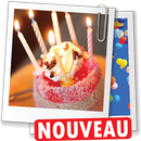 Images d'anniversaire & messages avec photo joyeux APK