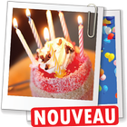 Images d'anniversaire & messages avec photo joyeux icon
