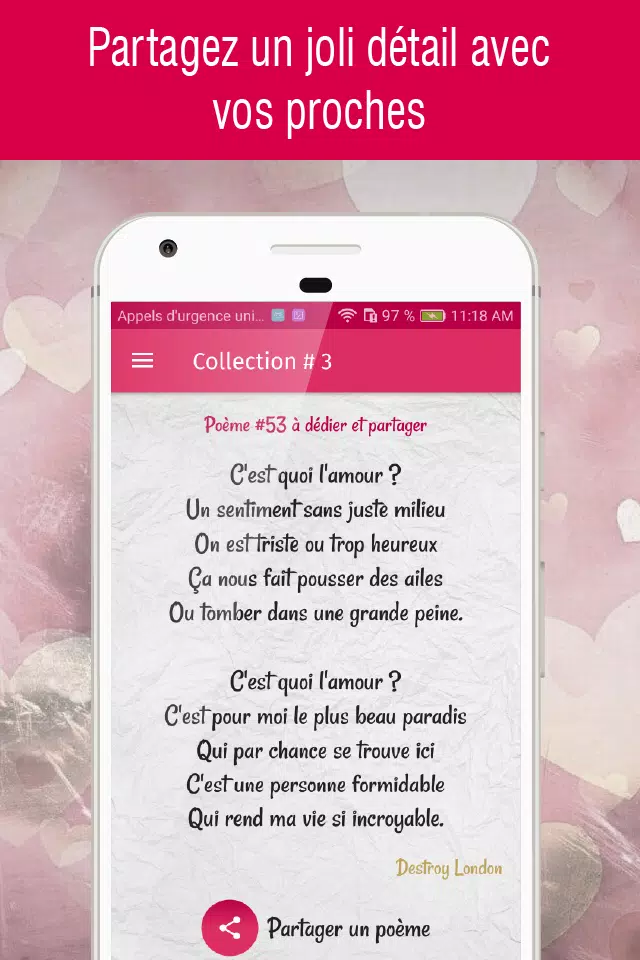 Poeme D Amour Et Messages For Android Apk Download