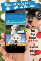 Dogs puzzle game, slide puzzle poster
