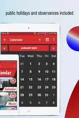 Descargar APK de usa calendar 2021, united states calendar 2021