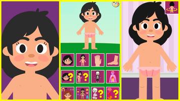Poster Parti del Corpo per Bambini