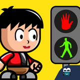 Traffic rules for children icon