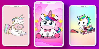 Kawaii Unicorn wallpapers plakat