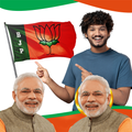BJP Photo Frames DP Maker