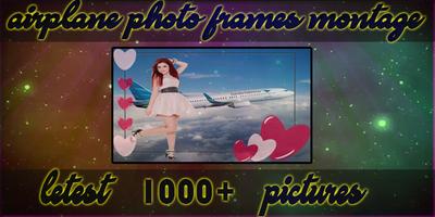 Airplane Photo Frame Affiche
