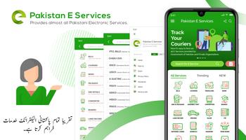 PAKISTAN Online E-Services Affiche