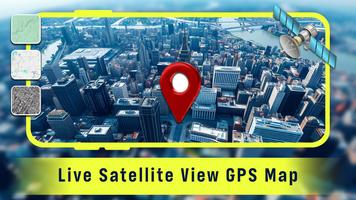 Live Satellite View GPS Map الملصق