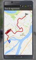 seguimiento de la ruta GPS Poster