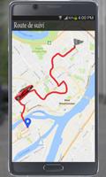 GPS suivi d'itinéraire Affiche