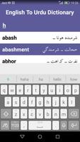 English to Urdu Dictionary:Synonyms to Antonyms Affiche