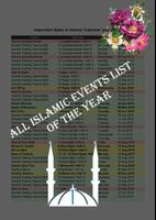 Islamic or Hijri Calendar:With English Calendar poster