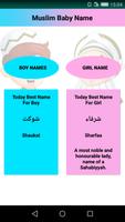 Muslims Baby Names : Islamic Names  For Boy & Girl Affiche