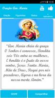 Oração Ave Maria Cartaz