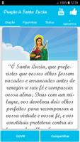 Oração à Santa Luzia постер