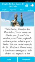 Oração três chave de São Pedro 포스터
