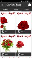Good Night Flowers Stickers capture d'écran 3