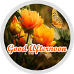 Good Afternoon Flowers Sticker