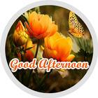 Good Afternoon Flowers Sticker ícone