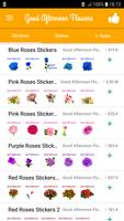 پوستر Good Afternoon Flowers Sticker