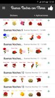 Stickers Buenas Noches Flores скриншот 2