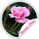 Stickers de Buenos dias Flores aplikacja