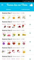 Stickers de Buenos dias Flores โปสเตอร์