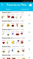 Stickers de Buenos dias Flores اسکرین شاٹ 1