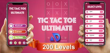 Tic Tac Toe Ultimate (200 Levels) - Emoji Classic