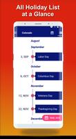 USA Holiday 2020 Calendar - Govt Public Holidays ảnh chụp màn hình 1