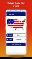 USA Holiday 2020 Calendar - Govt Public Holidays ภาพหน้าจอ 2