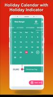 India Govt Holiday Calendar 2020 - Public Holidays Affiche