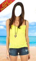 Teenage Girl Shorts Suit الملصق