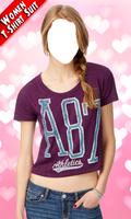 Women T Shirt Photo Suit Affiche