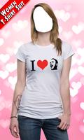 Women T Shirt Photo Suit ภาพหน้าจอ 1