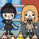 Megan and Wednesday Coloring APK