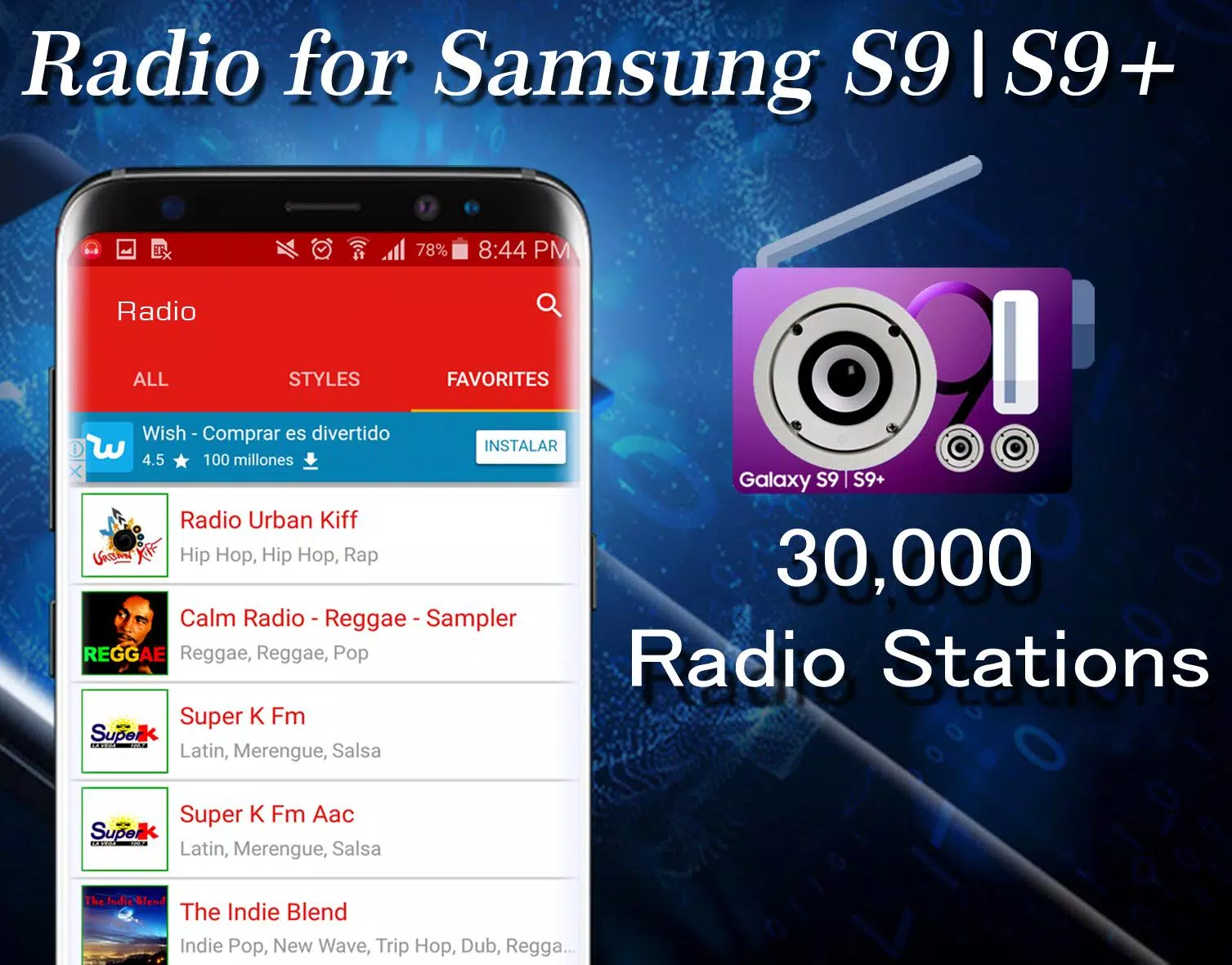 Radio pour Samsung S9 APK pour Android Télécharger