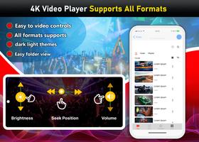 Video Player 4k: all format الملصق