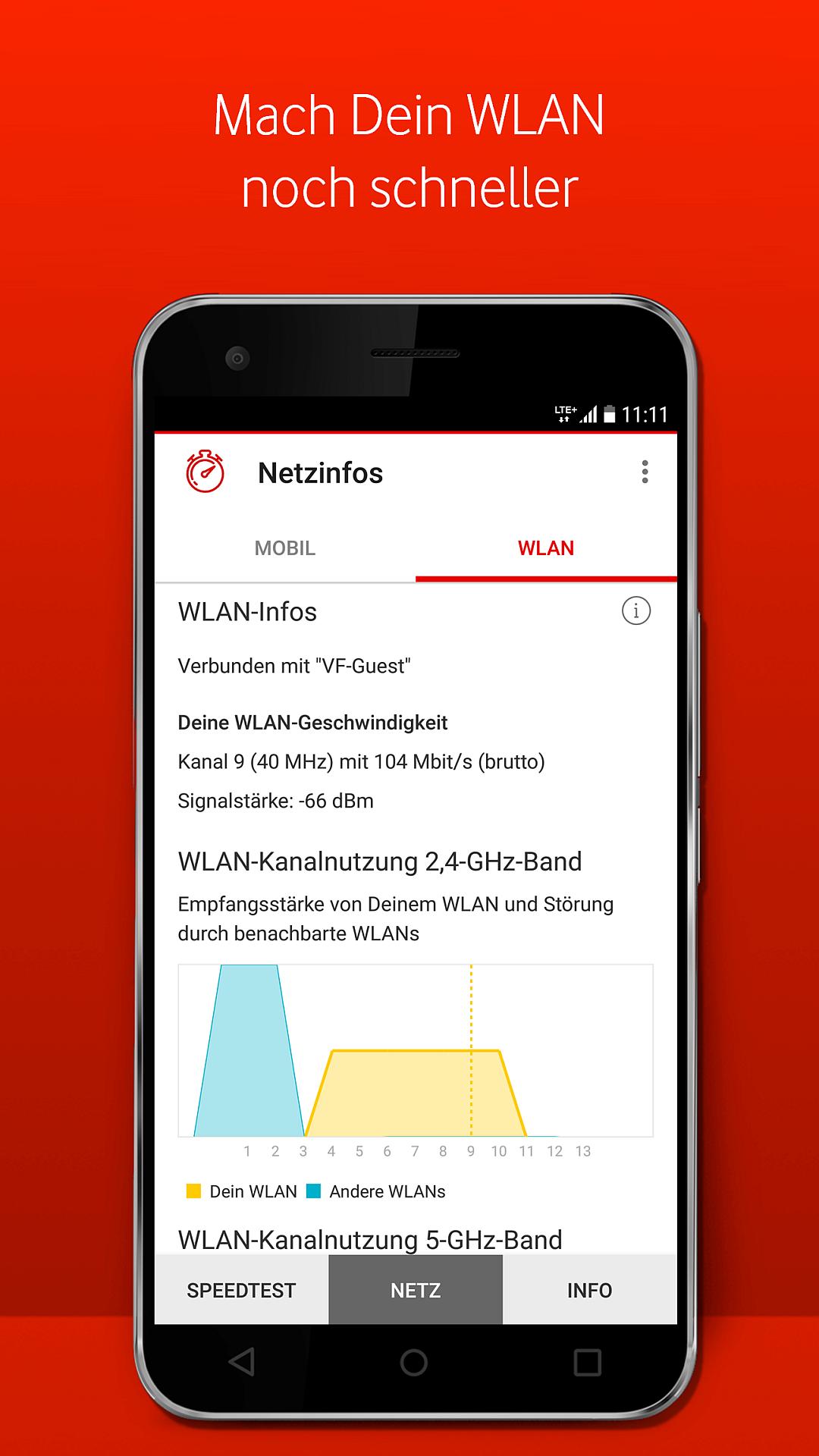 Vodafone SpeedTest für Android - APK herunterladen