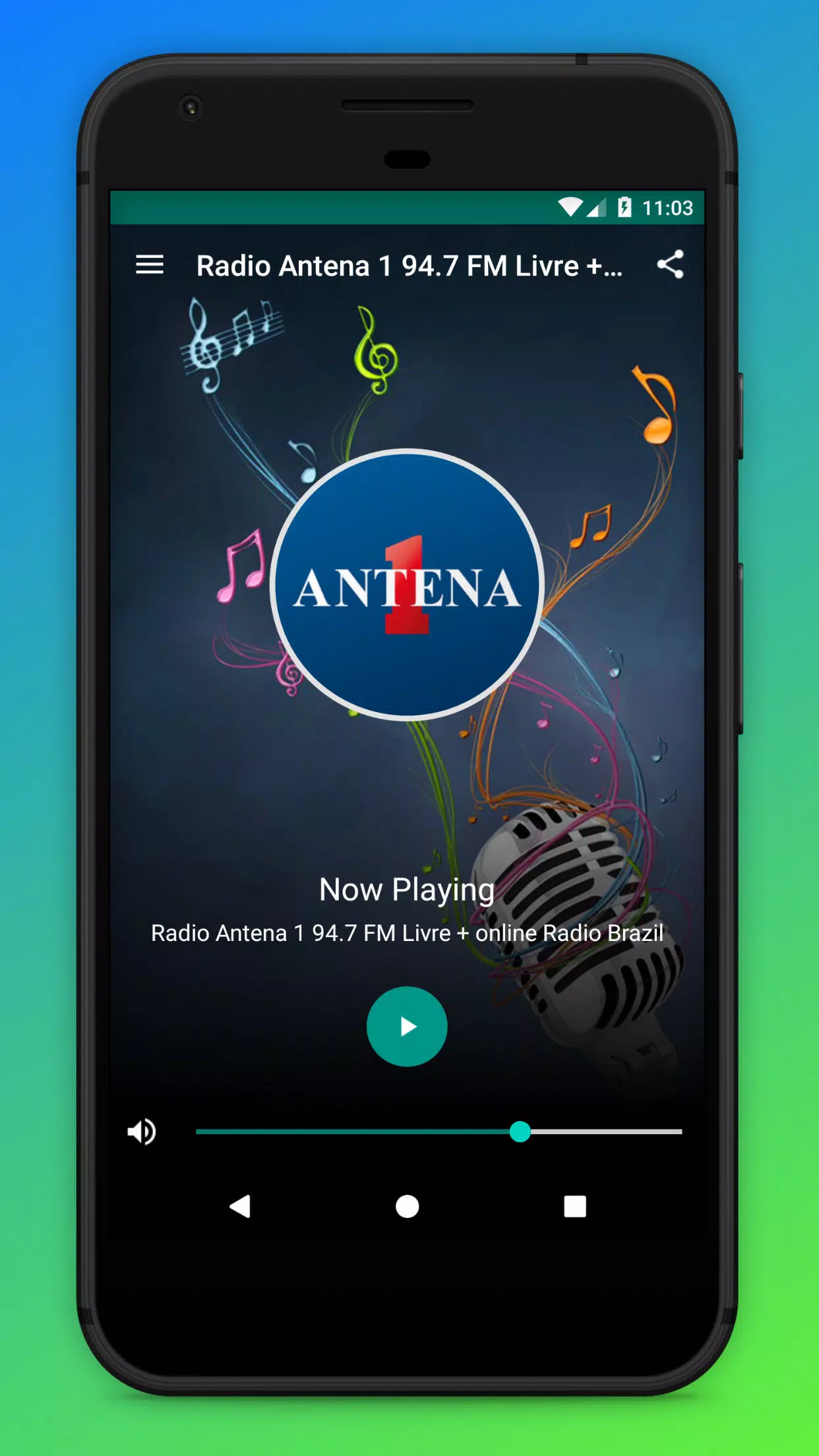 Radio Antena 1 94.7 FM Live App Free Radio Brazil APK للاندرويد تنزيل