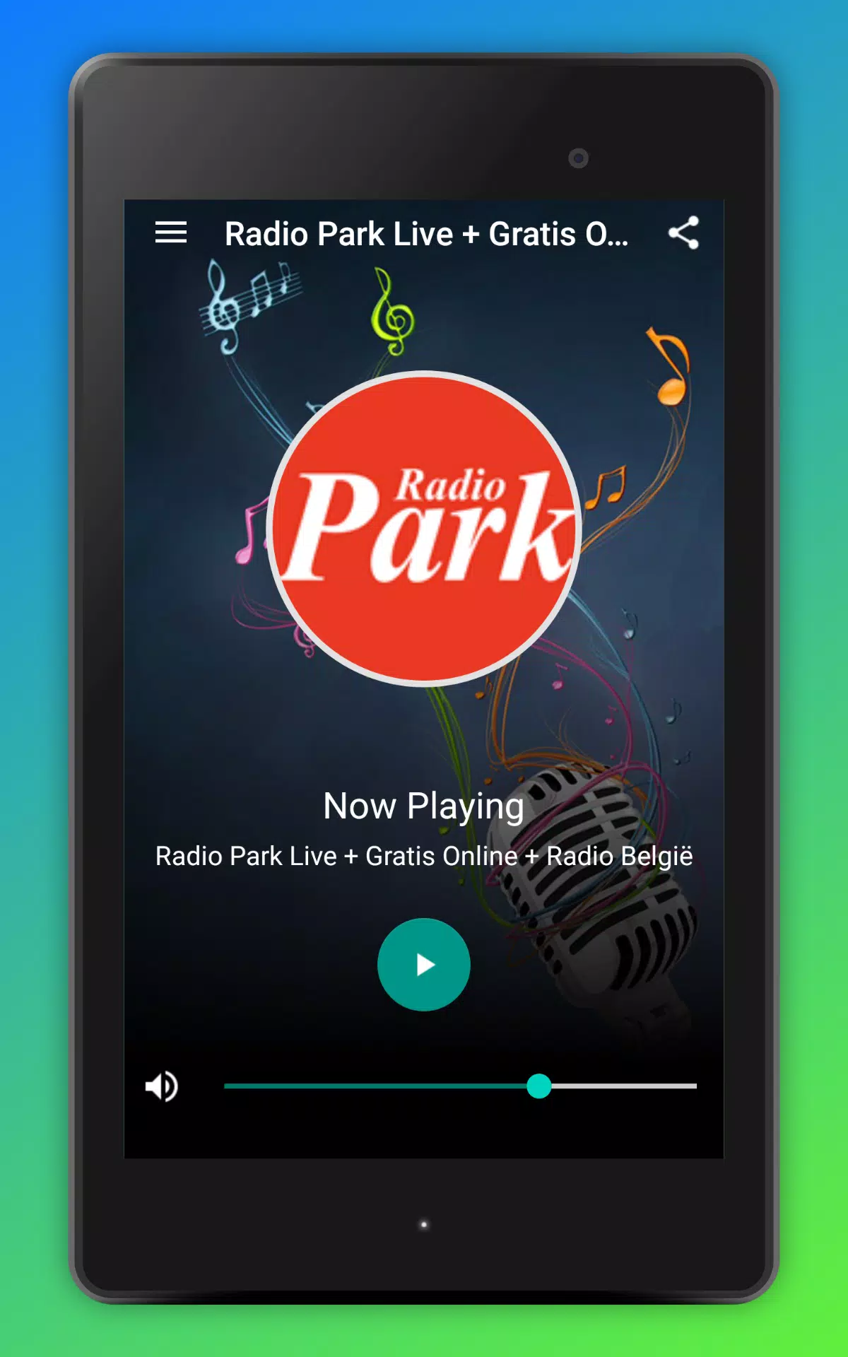 Radio Park Live + Gratis Online + Radio België para Android - APK Baixar