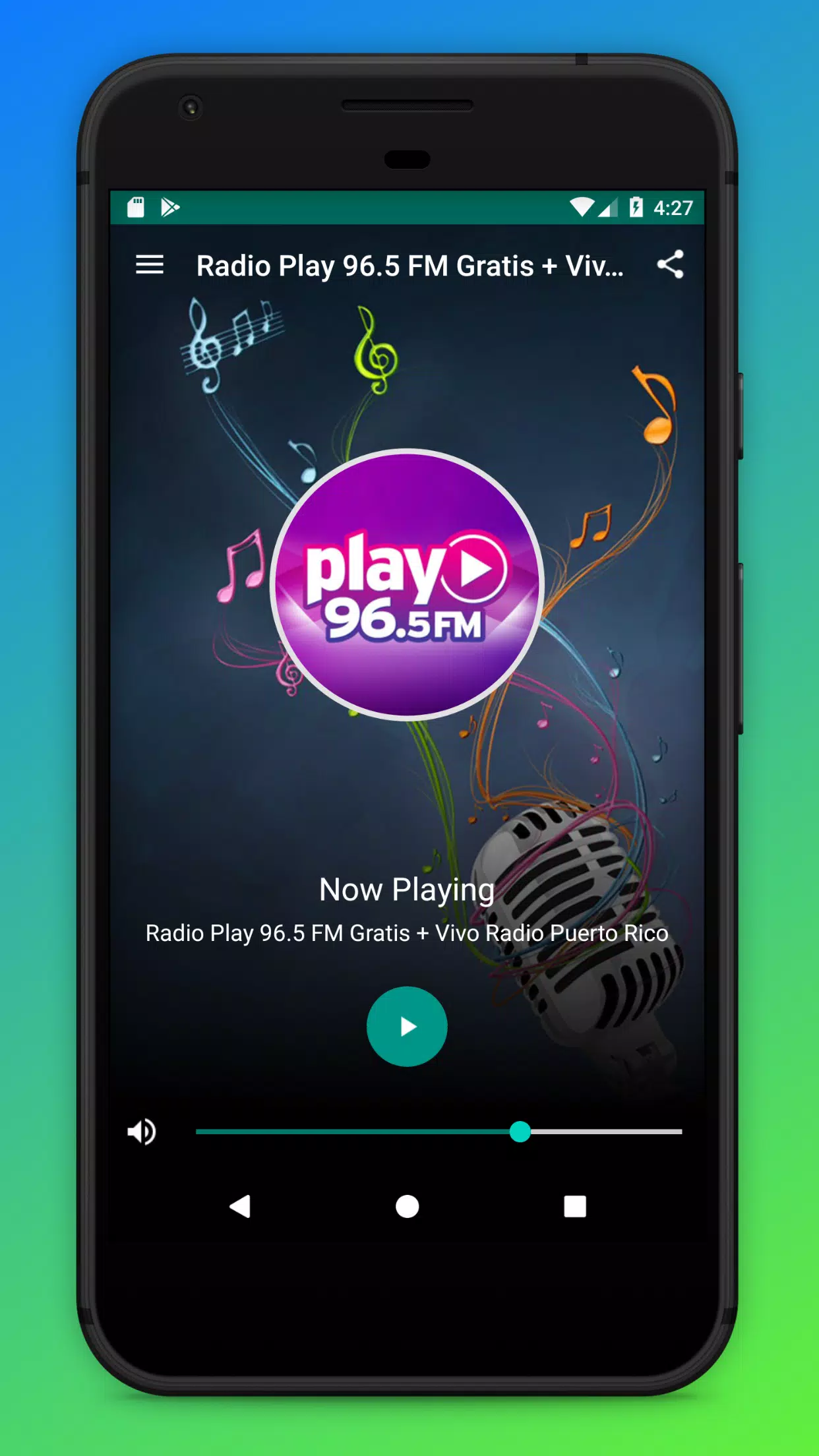 Descarga de APK de Play 96.5 Puerto Rico Radio para Android
