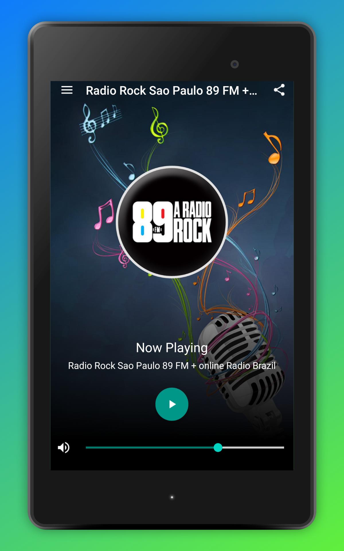 Radio Rock Sao Paulo 89 FM Live App Radio Brazil for Android - APK Download