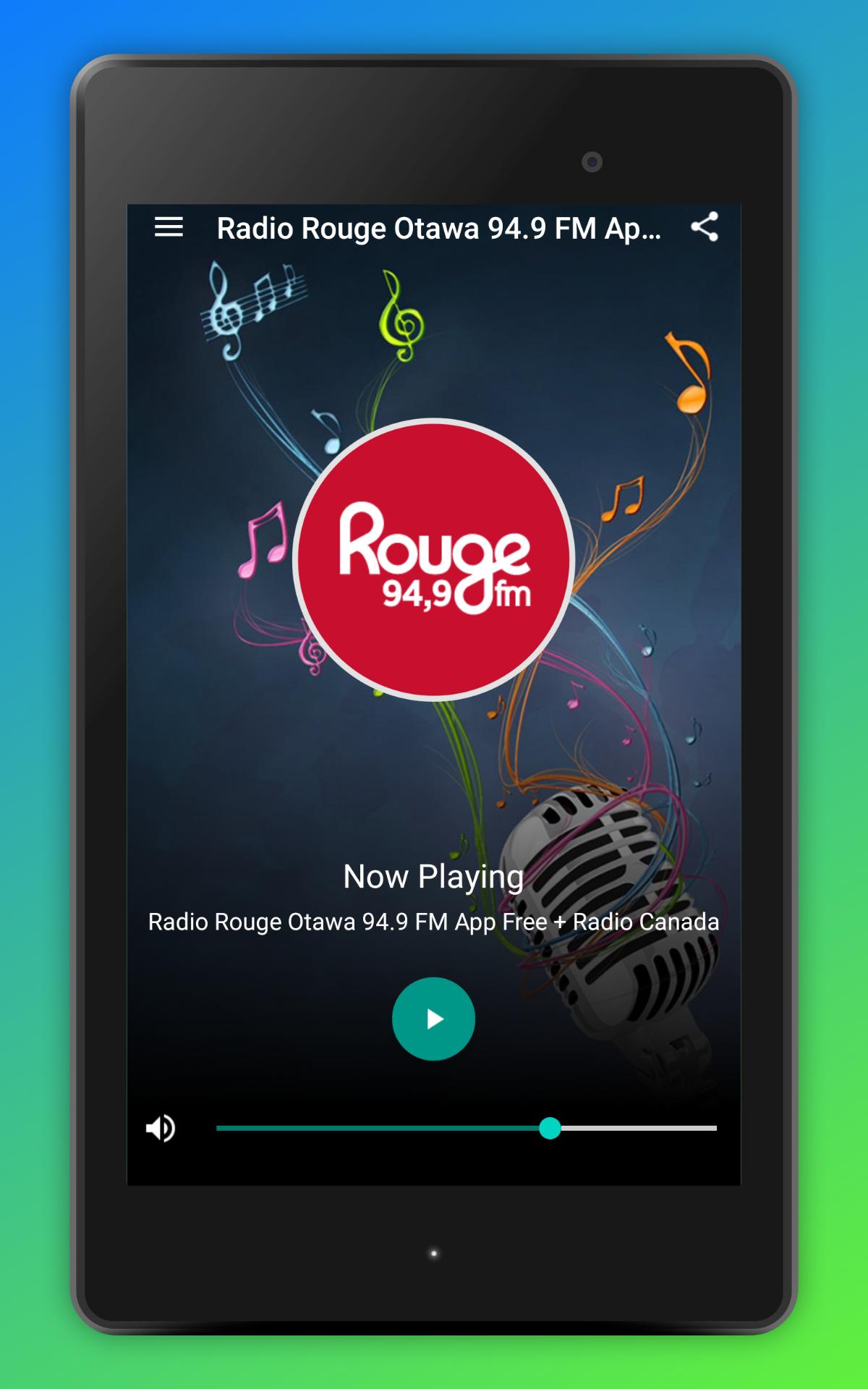 Radio Rouge Otawa 94.9 FM App Free + Radio Canada安卓版应用APK下载